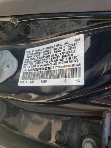 Photo 10 from auction – 2003 HONDA CIVIC EX with VIN 1HGES26723L021601