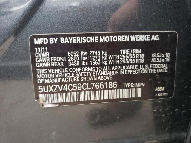 Photo 10 from auction – 2012 BMW X5 XDRIVE3 with VIN 5UXZV4C59CL766186