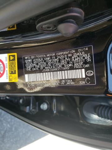 Photo 10 from auction – 2014 LEXUS ES 350 with VIN JTHBK1GG6E2115692