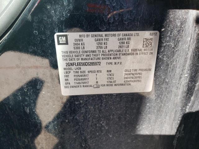 Photo 10 from auction – 2012 CHEVROLET EQUINOX LT with VIN 2GNFLEE56C6285972