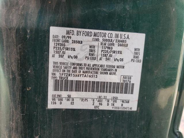 Photo 10 from auction – 2000 FORD RANGER SUP with VIN 1FTZR15X4YTA16513