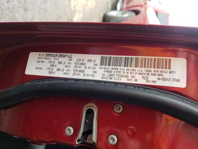 Photo 10 from auction – 2014 RAM 1500 SLT with VIN 1C6RR7TT7ES387094