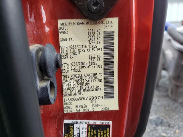 Photo 10 from auction – 2014 NISSAN FRONTIER S with VIN 1N6AD0CW5EN769979
