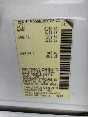Photo 10 from auction – 2013 NISSAN ALTIMA 2.5 with VIN 1N4AL3AP5DN544209