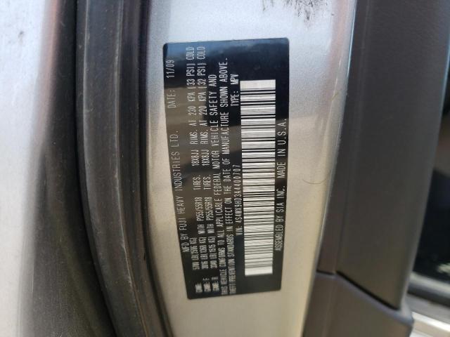 Photo 10 from auction – 2010 SUBARU TRIBECA LI with VIN 4S4WX9HD3A4400707