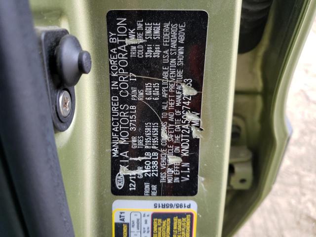 Foto 10 de la subasta – 2012 KIA SOUL con VIN KNDJT2A50C7421763