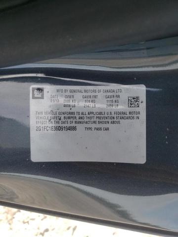 Photo 10 from auction – 2013 CHEVROLET CAMARO LT with VIN 2G1FC1E36D9194886
