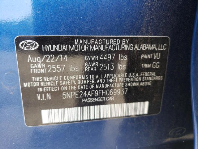 Photo 10 from auction – 2015 HYUNDAI SONATA SE with VIN 5NPE24AF9FH069937