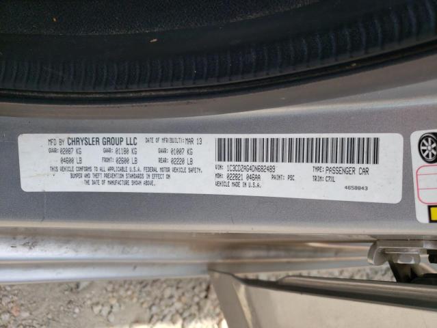 Photo 10 from auction – 2013 DODGE AVENGER SE with VIN 1C3CDZAG4DN682489