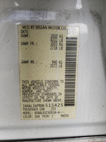 Photo 10 from auction – 2013 NISSAN ALTIMA 2.5 with VIN 1N4AL3AP9DN515425
