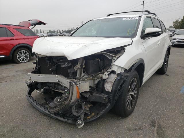 Photo 2 from auction – 2016 TOYOTA HIGHLANDER with VIN 5TDKKRFH4GS135106