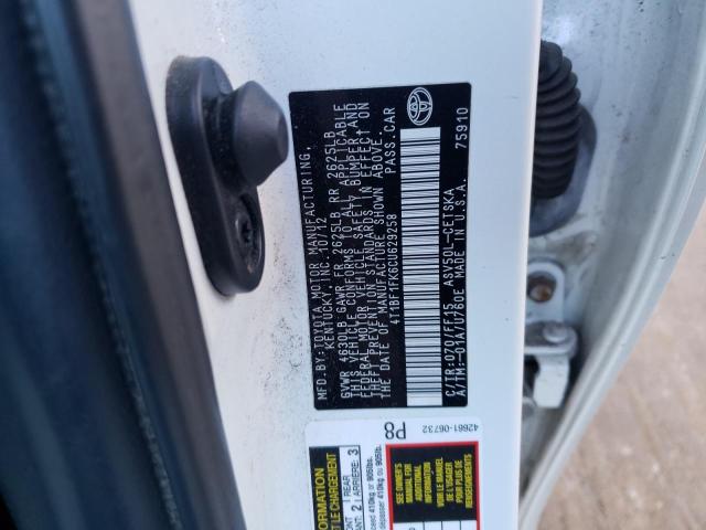Photo 10 from auction – 2012 TOYOTA CAMRY BASE with VIN 4T1BF1FK6CU629258