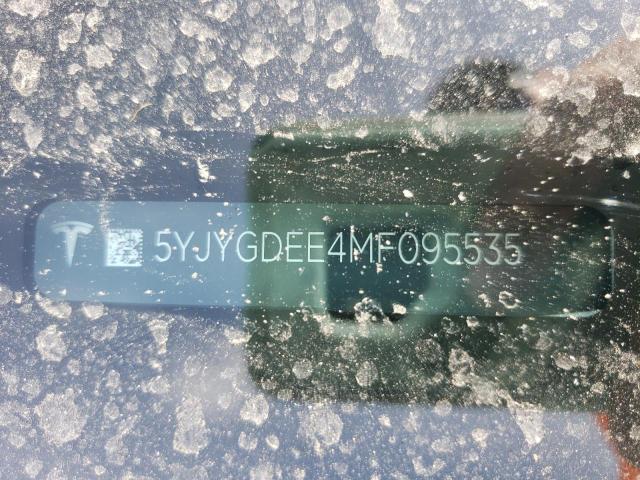 Photo 10 from auction – 2021 TESLA MODEL Y with VIN 5YJYGDEE4MF095535