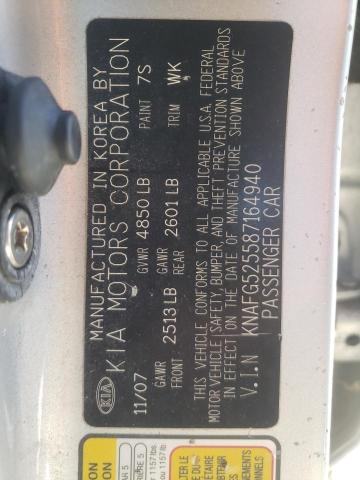 Photo 10 from auction – 2008 KIA RONDO BASE with VIN KNAFG525587164940