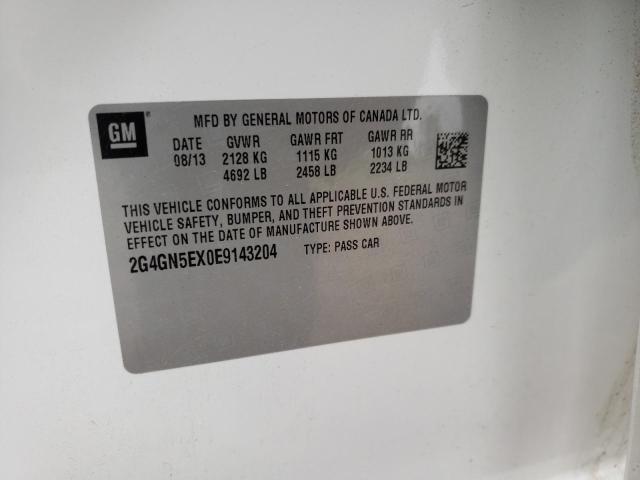 Photo 10 from auction – 2014 BUICK REGAL PREM with VIN 2G4GN5EX0E9143204