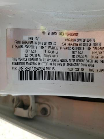 Photo 10 from auction – 2012 MAZDA CX-9 with VIN JM3TB2BA7C0341934
