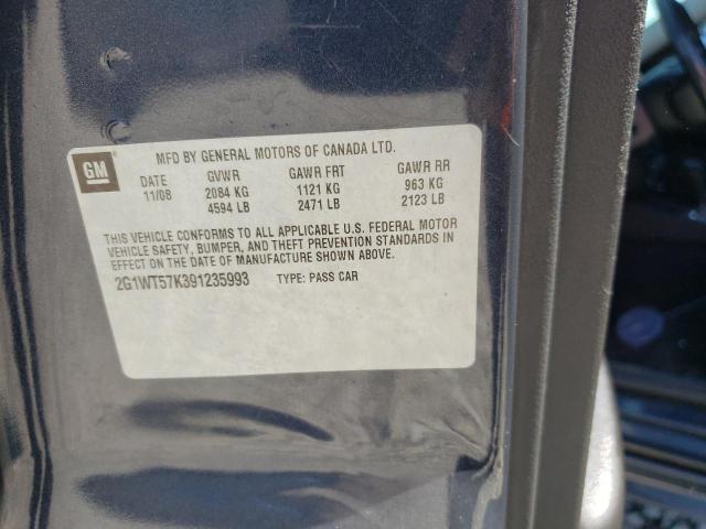 Photo 10 from auction – 2009 CHEVROLET IMPALA 1LT with VIN 2G1WT57K391235993