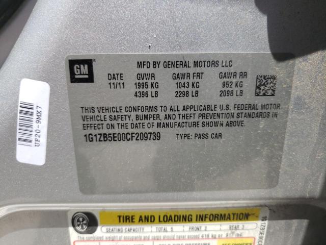 Photo 10 from auction – 2012 CHEVROLET MALIBU LS with VIN 1G1ZB5E00CF209739