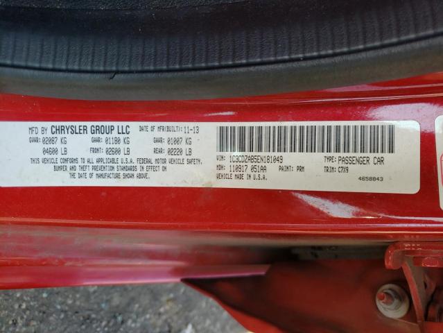 Photo 10 from auction – 2014 DODGE AVENGER SE with VIN 1C3CDZAB5EN181049