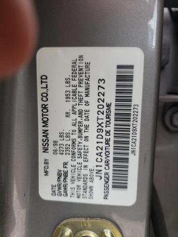 Photo 10 from auction – 1999 NISSAN MAXIMA with VIN JN1CA21D9XT202273