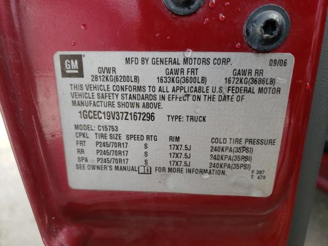 Photo 10 from auction – 2007 CHEVROLET SILVERADO with VIN 1GCEC19V37Z167296
