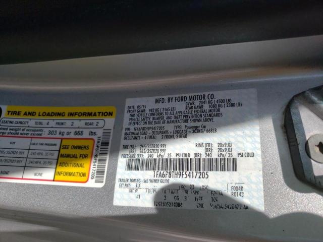 Photo 10 from auction – 2015 FORD MUSTANG with VIN 1FA6P8TH9F5417205