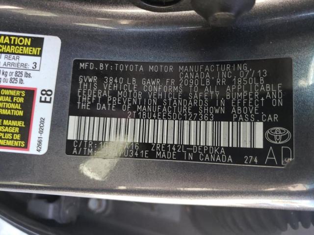 Photo 10 from auction – 2013 TOYOTA COROLLA with VIN 2T1BU4EE5DC127363
