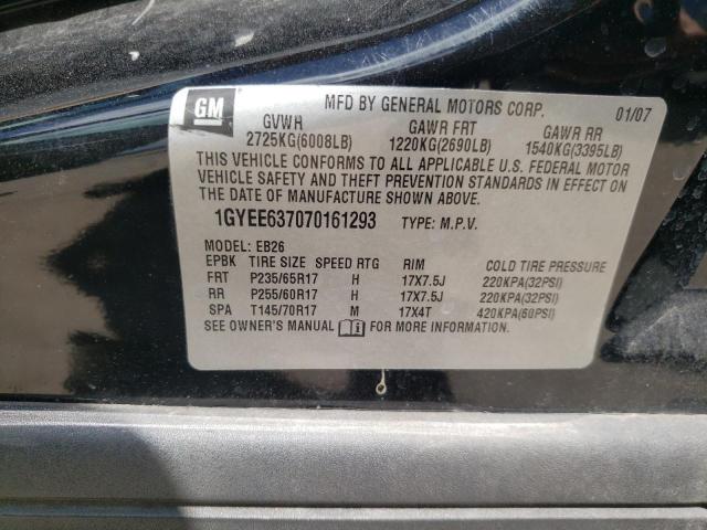 Photo 10 from auction – 2007 CADILLAC SRX with VIN 1GYEE637070161293
