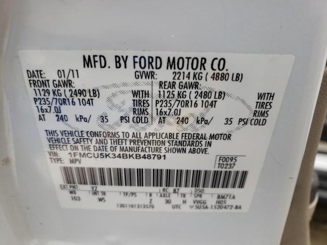 Photo 10 from auction – 2011 FORD ESCAPE HYB with VIN 1FMCU5K34BKB48791