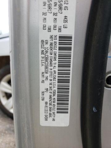 Photo 10 from auction – 2012 JEEP COMPASS SP with VIN 1C4NJCBB0CD586330