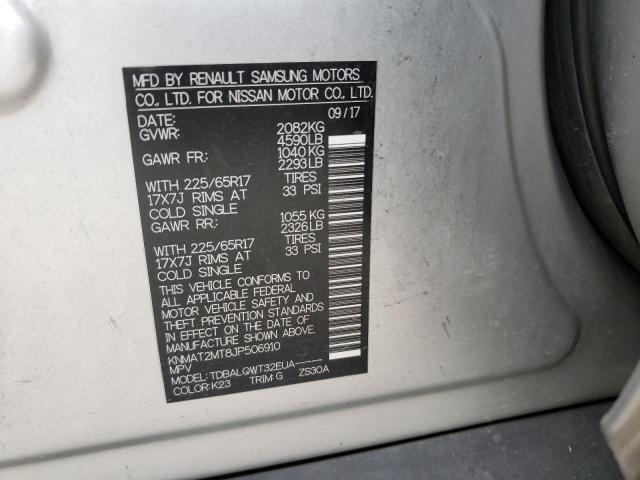 Photo 10 from auction – 2018 NISSAN ROGUE S with VIN KNMAT2MT8JP506910