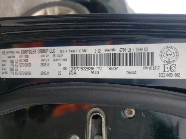 Photo 10 from auction – 2012 DODGE RAM 1500 S with VIN 1C6RD7GT5CS206290