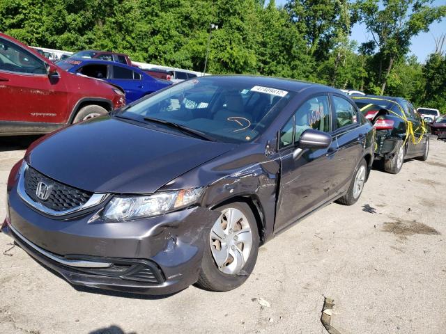 Photo 2 from auction – 2014 HONDA CIVIC LX with VIN 19XFB2F54EE044701