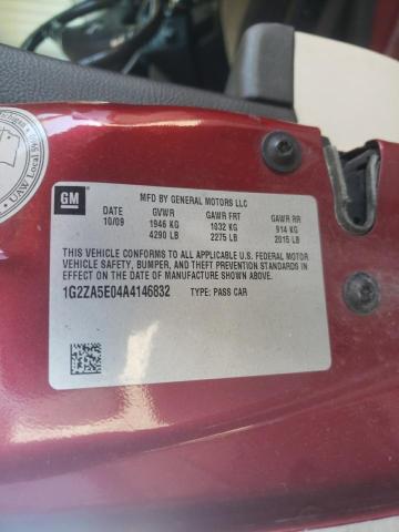 Photo 10 from auction – 2010 PONTIAC G6 with VIN 1G2ZA5E04A4146832