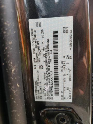 Photo 10 from auction – 2020 FORD F150 SUPER with VIN 1FTEW1E42LFA27420
