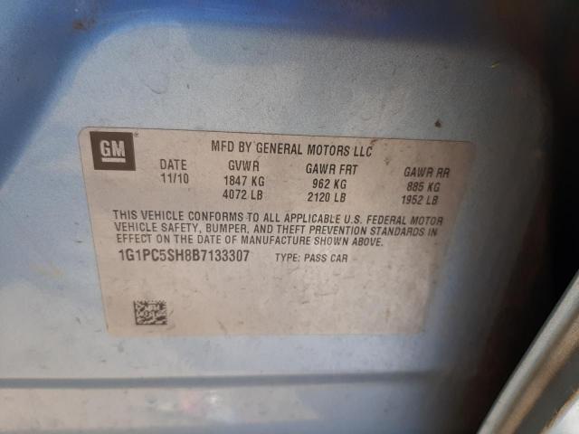 Photo 10 from auction – 2011 CHEVROLET CRUZE LS with VIN 1G1PC5SH8B7133307