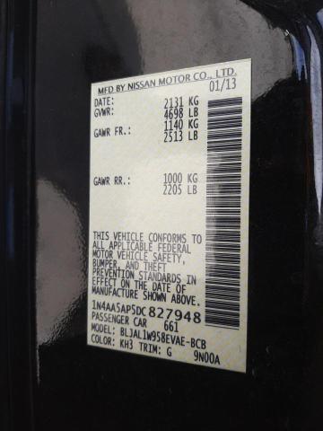 Photo 10 from auction – 2013 NISSAN MAXIMA S with VIN 1N4AA5AP5DC827948