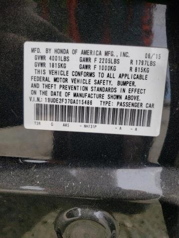 Photo 10 from auction – 2016 ACURA ILX BASE W with VIN 19UDE2F37GA015486