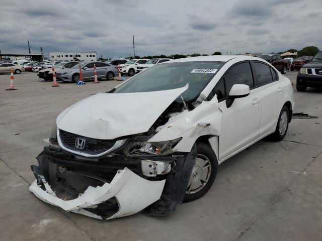 Photo 2 from auction – 2013 HONDA CIVIC HF with VIN 2HGFB2F64DH543186