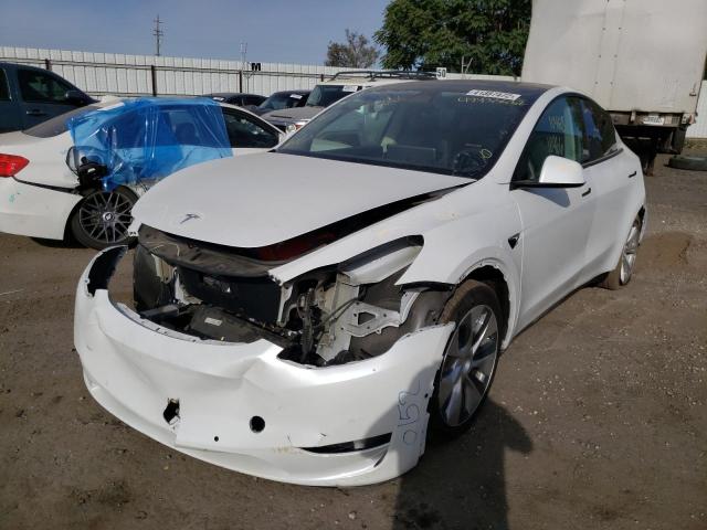 Photo 2 from auction – 2021 TESLA MODEL Y with VIN 5YJYGAEE2MF150031