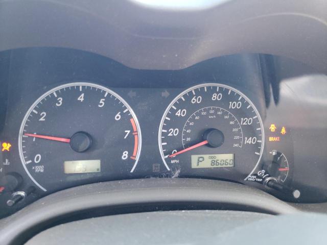 Photo 8 from auction – 2009 TOYOTA COROLLA BA with VIN 2T1BU40E79C111700