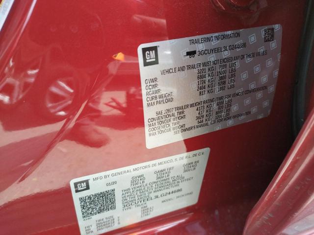 Photo 10 from auction – 2020 CHEVROLET SILVERADO with VIN 3GCUYEEL3LG244686
