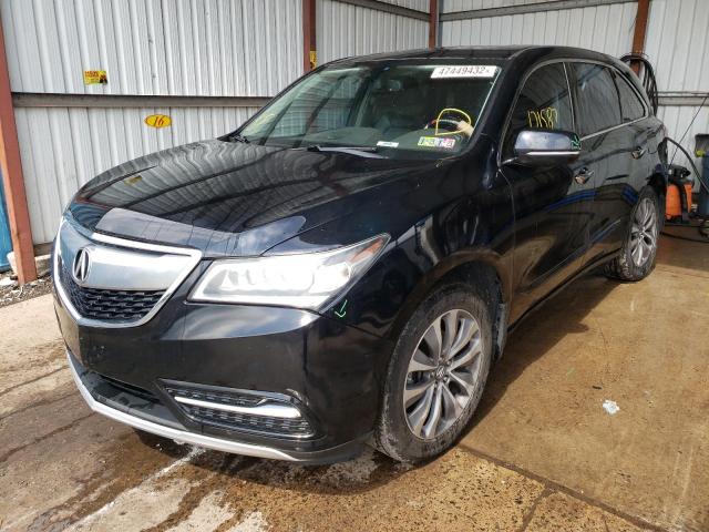 Photo 2 from auction – 2014 ACURA MDX TECHNO with VIN 5FRYD4H40EB042276