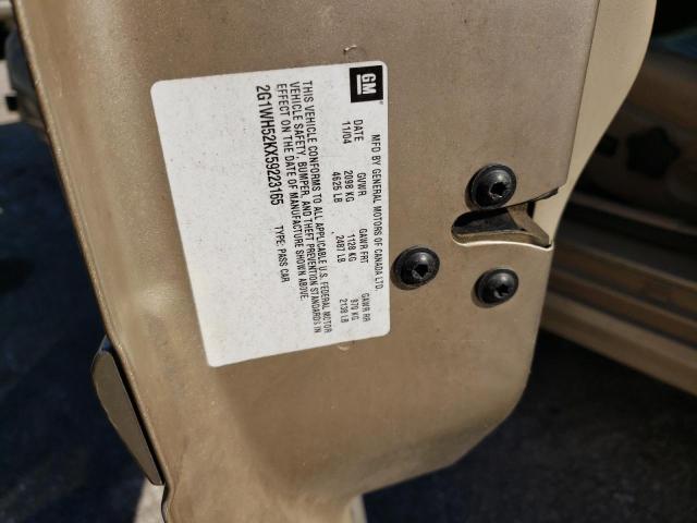 Photo 10 from auction – 2005 CHEVROLET IMPALA LS with VIN 2G1WH52KX59223165