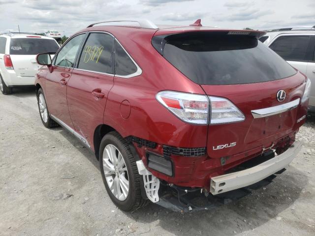 Photo 3 from auction – 2010 LEXUS RX 450 with VIN JTJBC1BA1A2026573