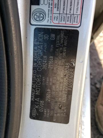 Photo 10 from auction – 2009 KIA SPECTRA EX with VIN KNAFE221695608048