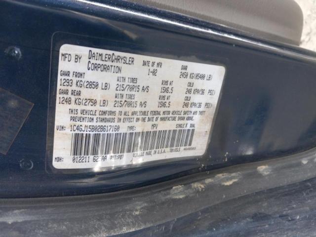Photo 10 from auction – 2002 CHRYSLER VOYAGER EC with VIN 1C4GJ15B02B617160