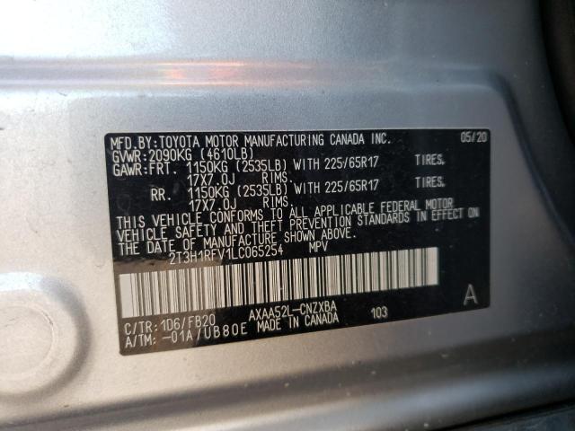 Photo 10 from auction – 2020 TOYOTA RAV4 LE with VIN 2T3H1RFV1LC065254