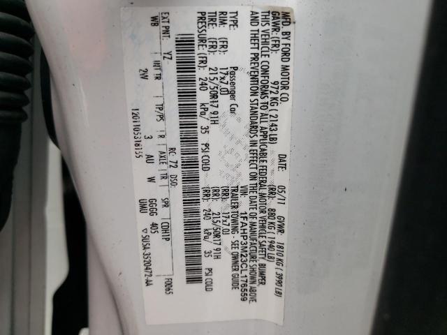 Photo 10 from auction – 2012 FORD FOCUS SEL with VIN 1FAHP3M23CL176559
