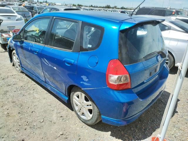 Photo 3 from auction – 2007 HONDA FIT S with VIN JHMGD37687S028009